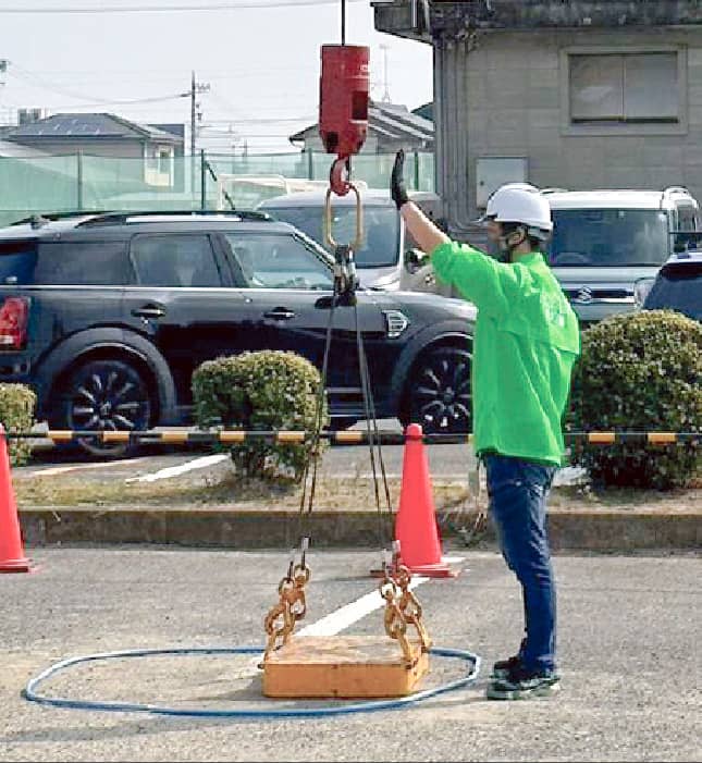 移動式クレーン出前授業